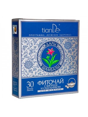 TianDe „Žolelių miltelių arbata su siauralapiu gauromečiu ir pelkine trindažole (sidabražole) 30 pakelių