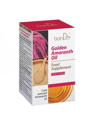 Biologiškai aktyvus maisto papildas aliejus „Golden Amaranth“ (burnotis) 50 kapsulių po 0.5 g.